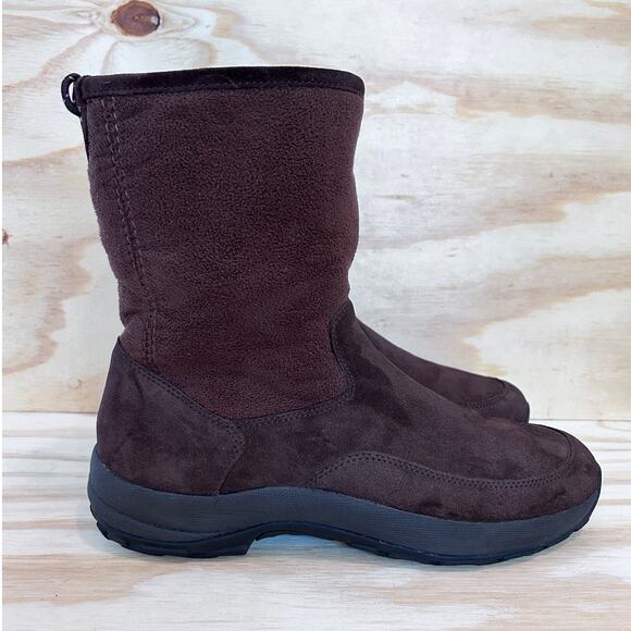 L.L. Bean - Suede Fleece Zip Up Tall - Winter Boots - Brown - Men\'s - 9.5 -05455 main image 8